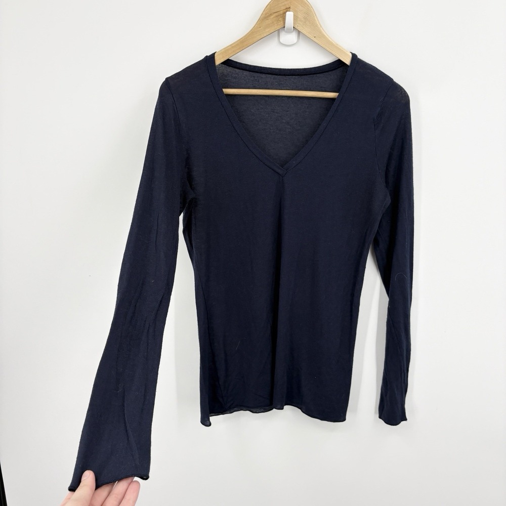 Intimissimi Ultralight With Cashmere Top Large Sheer Layering Soft Stretch